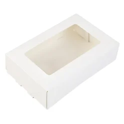 Online BrandNewCake Taartdoos met venster 19x12,5x5cm. Wit 50st