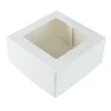 Outlet BrandNewCake Taartdoos met venster 19x19x9cm. Wit 3st