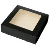 Discount BrandNewCake Taartdoos met venster 19x19x5cm. Zwart 50st