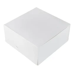 Hot BrandNewCake Taartdoos 21x21x10cm. Wit 50st