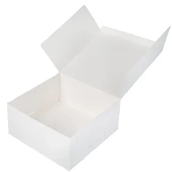 Hot BrandNewCake Taartdoos 21x21x10cm. Wit 50st