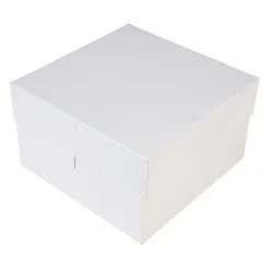 Clearance BrandNewCake Taartdoos 25x25x15cm. Wit 3st