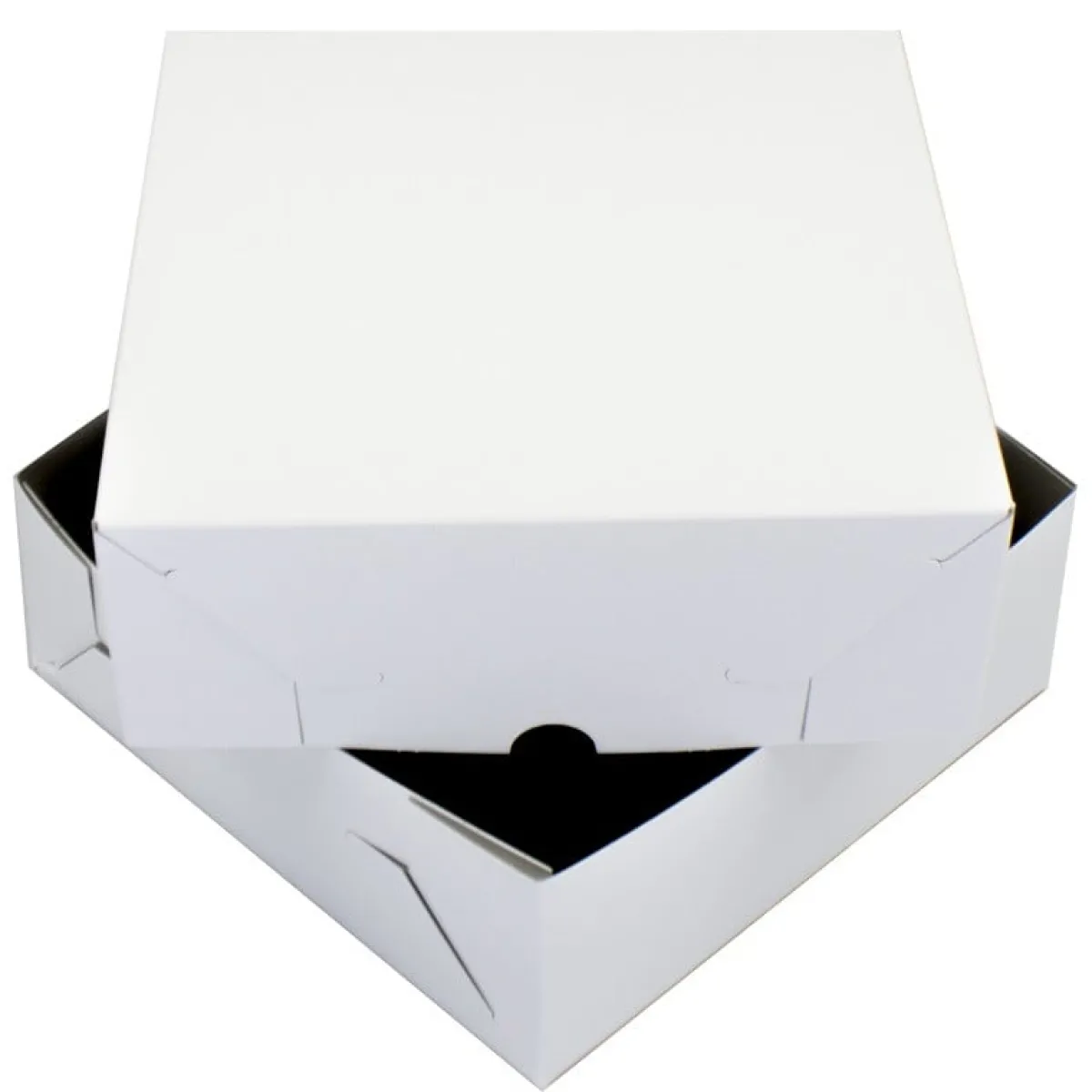 Overig Taartdoos Zwanenhals 25x25x9cm. Wit 10st