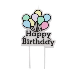 Clearance Overig Taartkaarsje Happy Birthday Ballonnen**