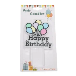 Clearance Overig Taartkaarsje Happy Birthday Ballonnen**