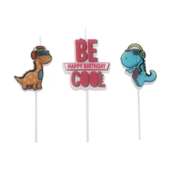 Outlet Overig Taartkaarsje Happy Birthday Dino's**