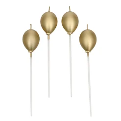 Outlet BrandNewCake Taartkaarsjes Ballonnen Goud 4st