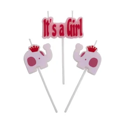 Discount Overig Taartkaarsjes Geboorte It's a Girl**