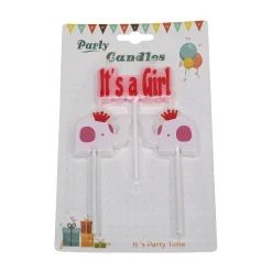 Discount Overig Taartkaarsjes Geboorte It's a Girl**