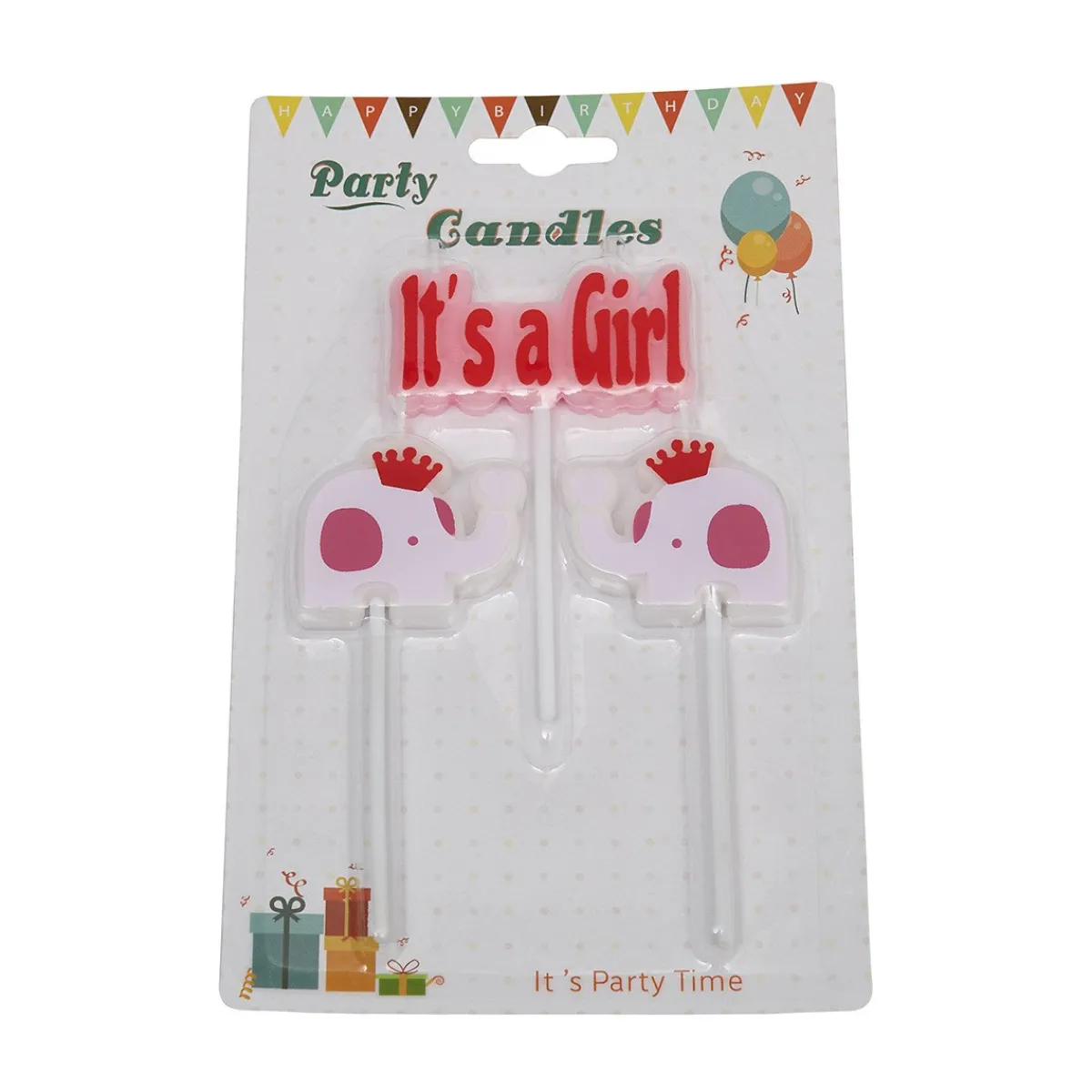 Discount Overig Taartkaarsjes Geboorte It's a Girl**