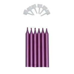 Best Overig Taartkaarsjes met houders Roze 6st.**