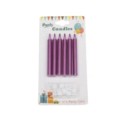 Best Overig Taartkaarsjes met houders Roze 6st.**