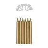 New Overig Taartkaarsjes met houders Goud 6st.