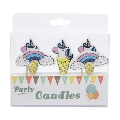 Online Overig Taartkaarsjes Unicorn & Regenboog**