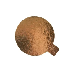 Outlet Overig Taartkarton Goud/Zwart met lip Ø6 cm per stuk