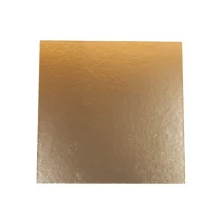 Discount Overig Taartkarton Vierkant Goud/Zwart 20x20cm per stuk