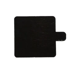 Overig Taartkarton Vierkant Goud/Zwart met lip 8x8cm per stuk