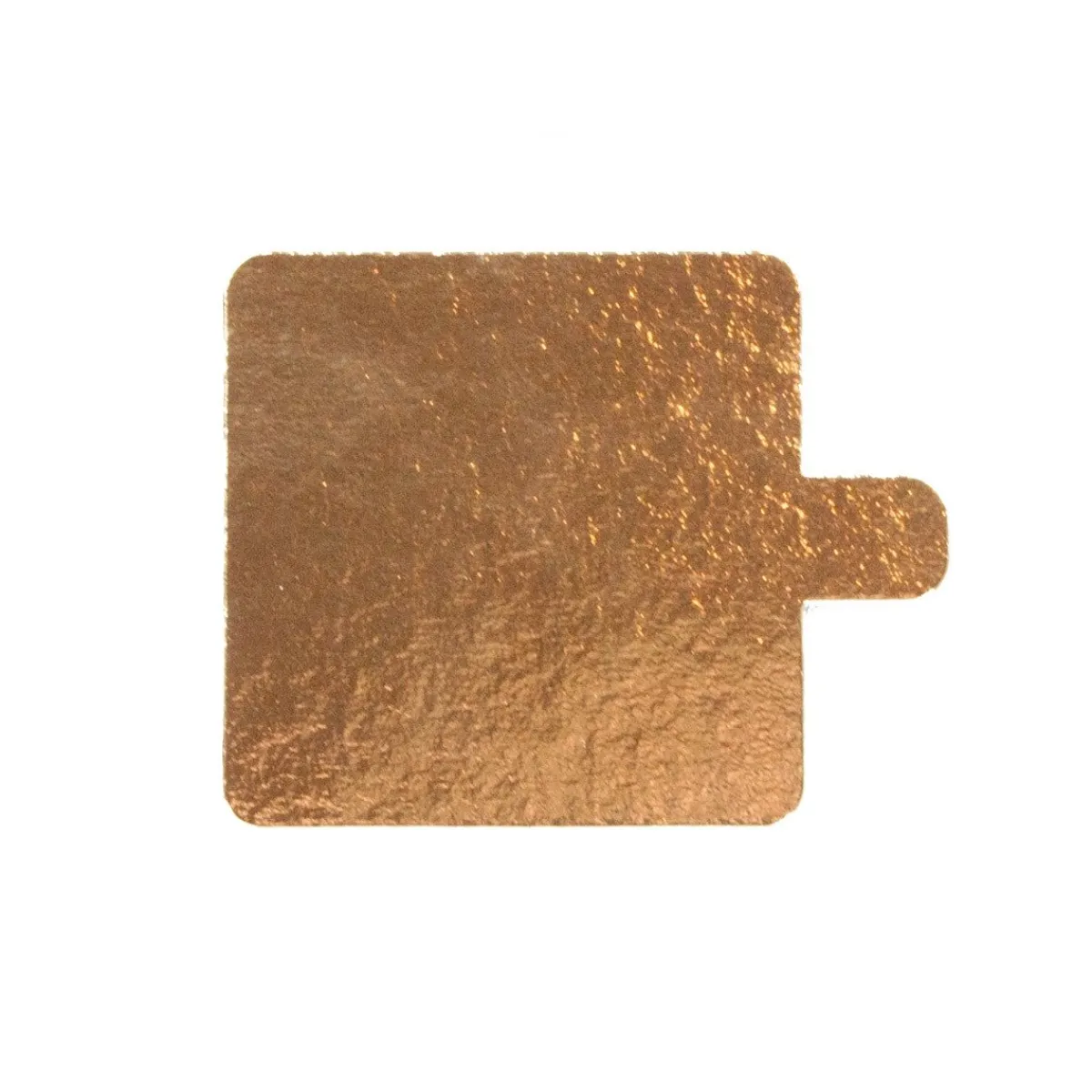 Hot Overig Taartkarton Vierkant Goud/Zwart met lip 6x6cm per stuk