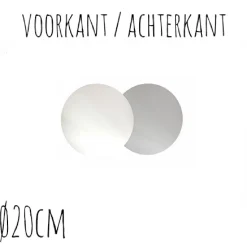 Online BrandNewCake Taartonderzetter Wit / Zilver Ø20cm 100st.