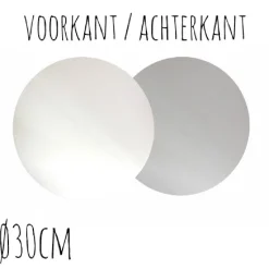 Online BrandNewCake Taartonderzetter Wit / Zilver Ø30cm 10st.