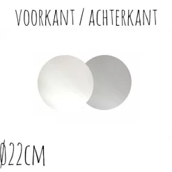 BrandNewCake Taartonderzetter Wit / Zilver Ø22cm 100st.