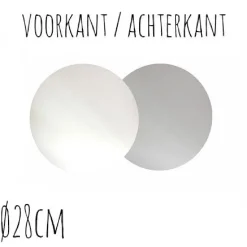 Online BrandNewCake Taartonderzetter Wit / Zilver Ø28cm 100st.