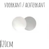 Best BrandNewCake Taartonderzetter Wit / Zilver Ø20cm 10st.