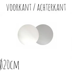 Best BrandNewCake Taartonderzetter Wit / Zilver Ø20cm 10st.