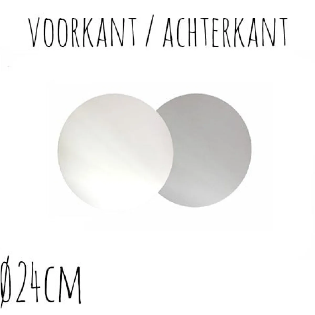 New BrandNewCake Taartonderzetter Wit / Zilver Ø24cm 10st.