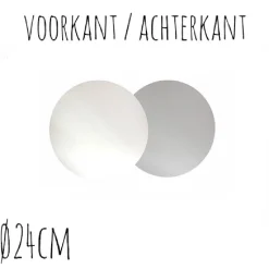 Discount BrandNewCake Taartonderzetter Wit / Zilver Ø24cm 100st.