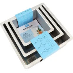 Best PME Taartpan Vierkant 10cm(h) Set/3