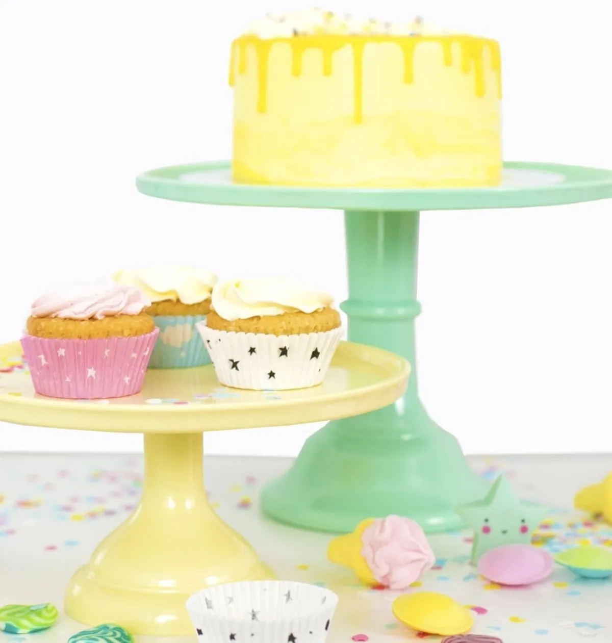 Discount Overig Taartplateau Mint Groen Melamine Ø30x20cm