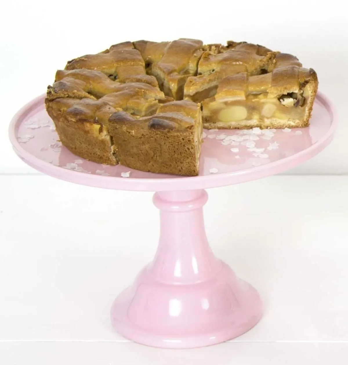 Overig Taartplateau Roze Melamine Ø30x20cm