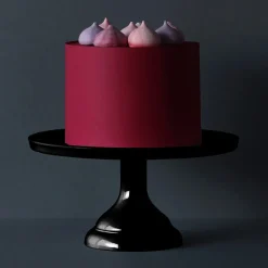 Best Overig Taartplateau Zwart Melamine Ø23,5x12cm**