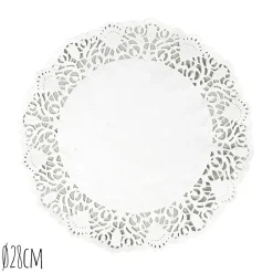 Discount Overig Taartrand Ø28cm Wit 250 stuks