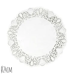 New Overig Taartrand Ø24cm Wit 250 stuks