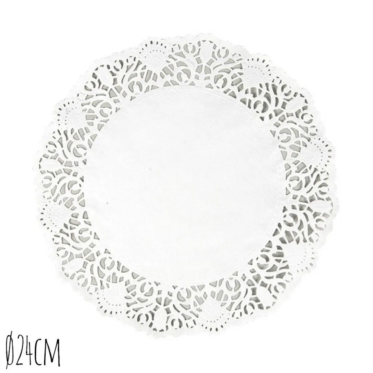 New Overig Taartrand Ø24cm Wit 250 stuks