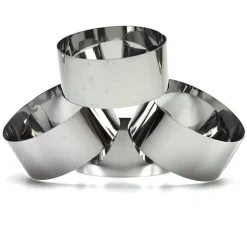 Online Overig Taartring Ø7,5x4,5cm (set/4)