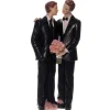 Taarttopper Bruidspaar Mannen Polystone 15cm