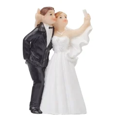 Online Overig Taarttopper Bruidspaar Polystone Selfie 7cm