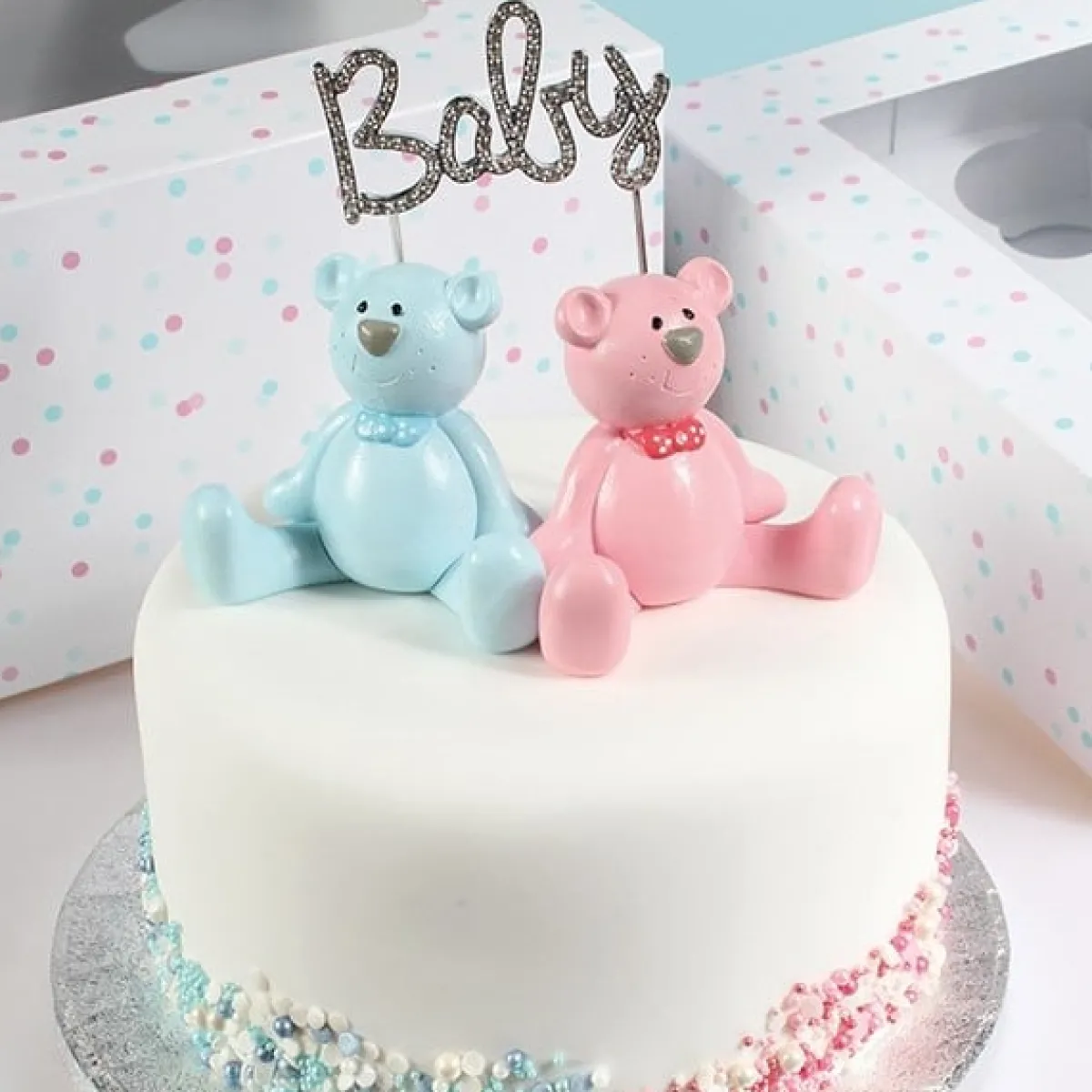 Outlet Taarttopper Diamant Baby 111mm