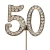 Outlet Taarttopper Diamant Jubileum Goud #50 45mm