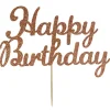 Culpitt Taarttopper Happy Birthday Rose Goud 15x8cm