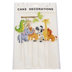 Best Overig Taarttopper Jungle Dieren 7st.