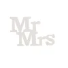 Outlet Overig Taarttopper Mr & Mrs Kunststof Wit 11cm 4st