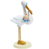 Clearance Overig Taarttopper Ooievaar met Baby Blauw 11cm