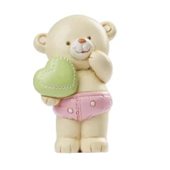 Online Overig Taarttopper Teddybeer Roze Polystone 6cm**