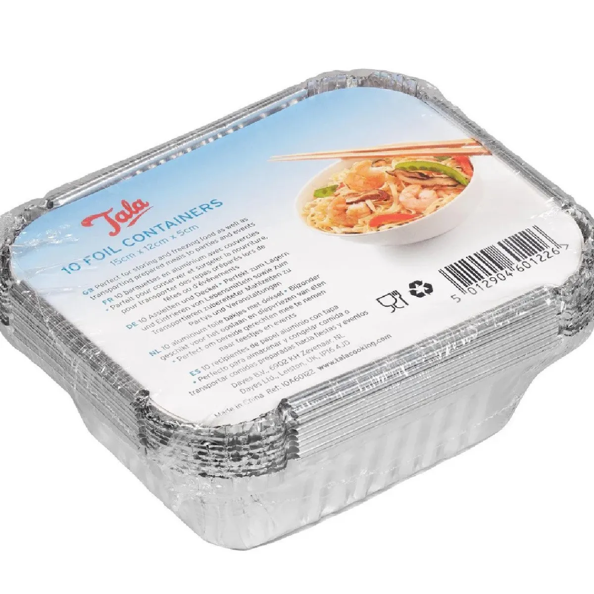 Best Tala Aluminium Bakvorm met Deksel 15x12x5cm Set/10