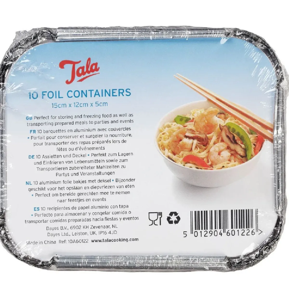 Best Tala Aluminium Bakvorm met Deksel 15x12x5cm Set/10