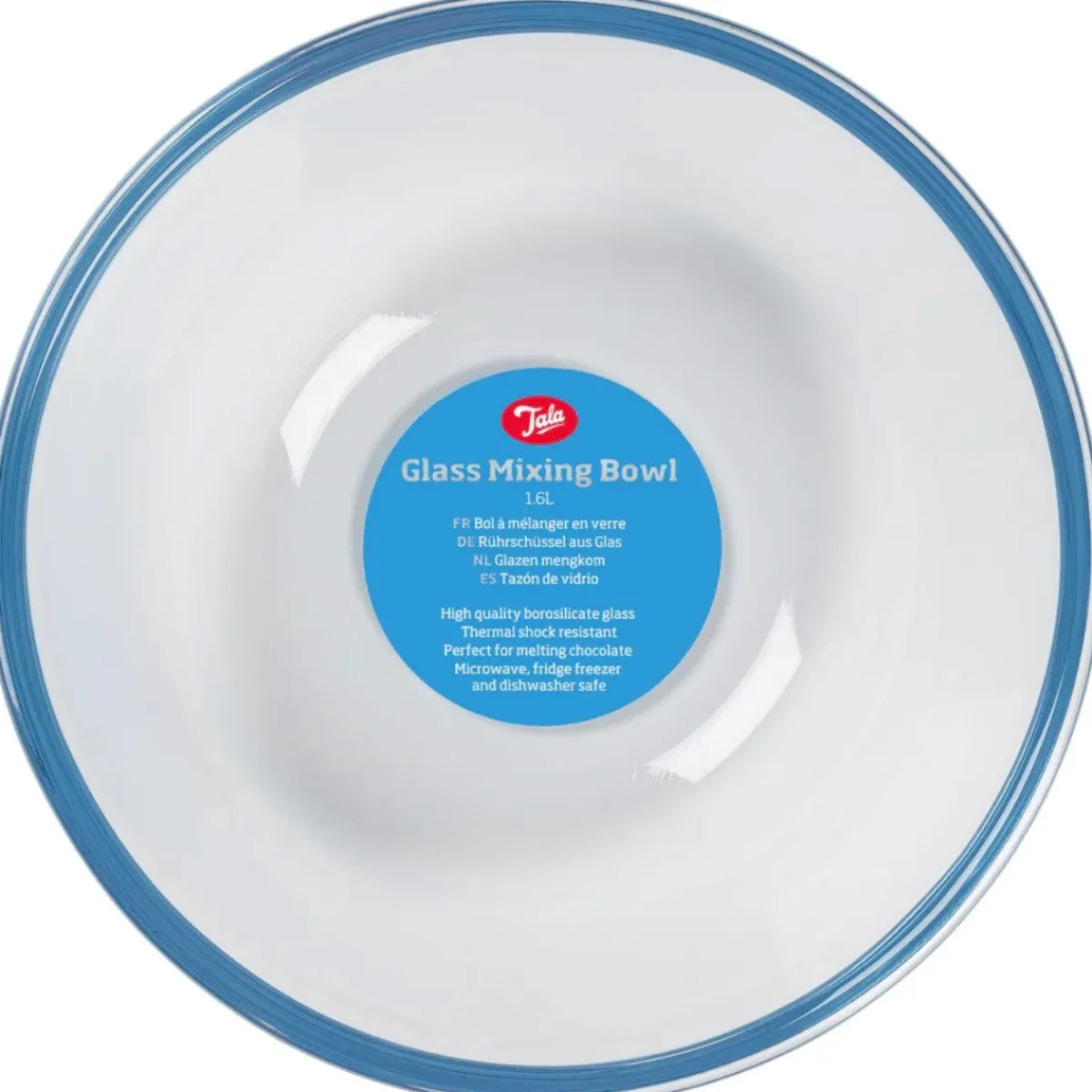 Outlet Tala Beslagkom Glas 1,6L (Ø19cm)